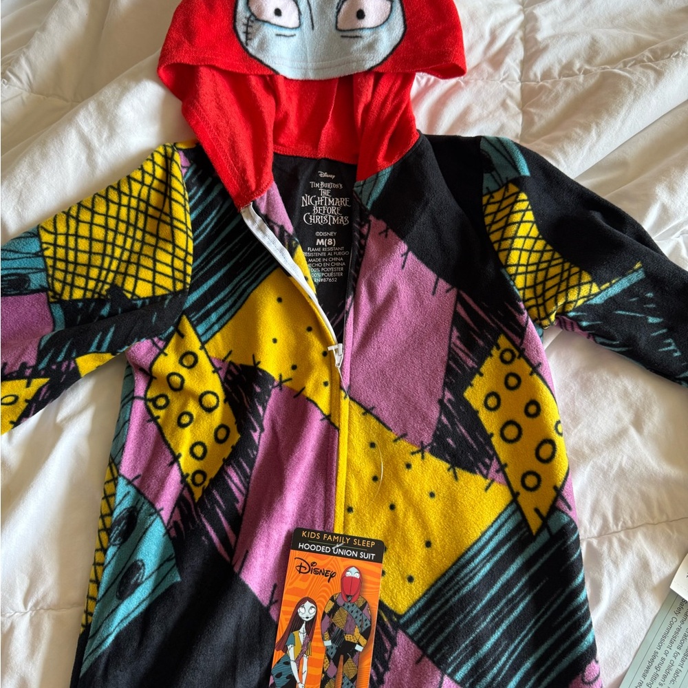 NWT Medium Disney Nightmare Before Christmas Kids Hoodie Onesie